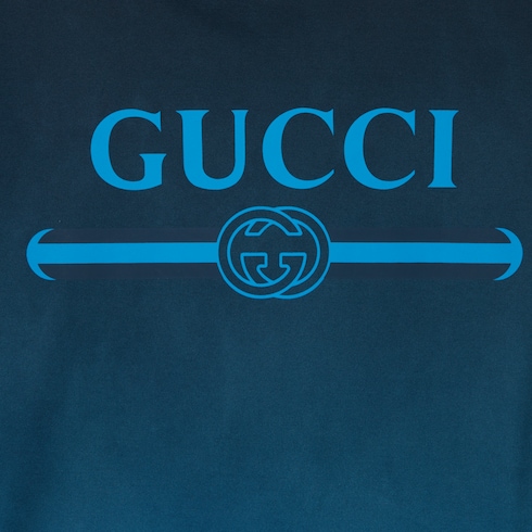 Technical cotton jersey T-shirt with print