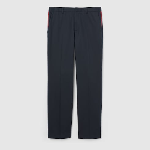 Cotton twill pant with Web detail Detail 2