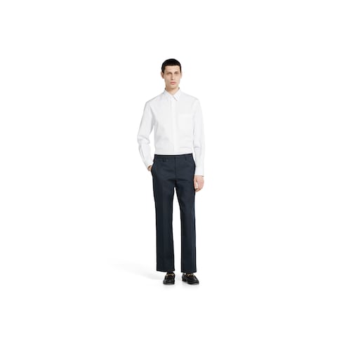 Cotton twill pant with Web detail