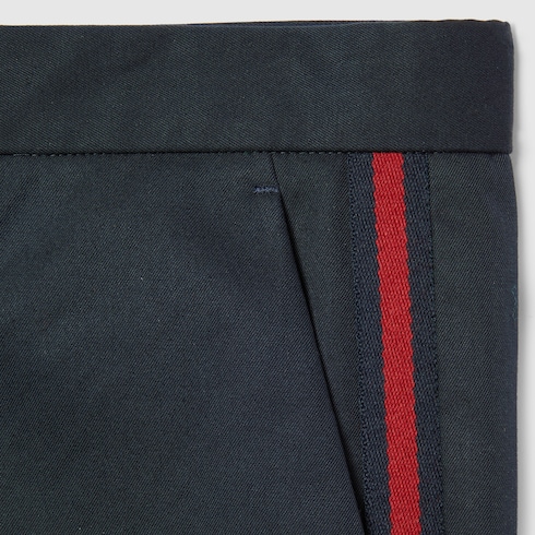 Cotton twill pant with Web detail Detail 6