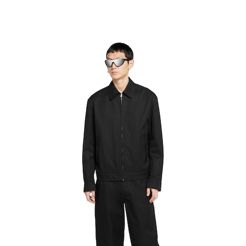 Cotton twill jacket with Web detail 