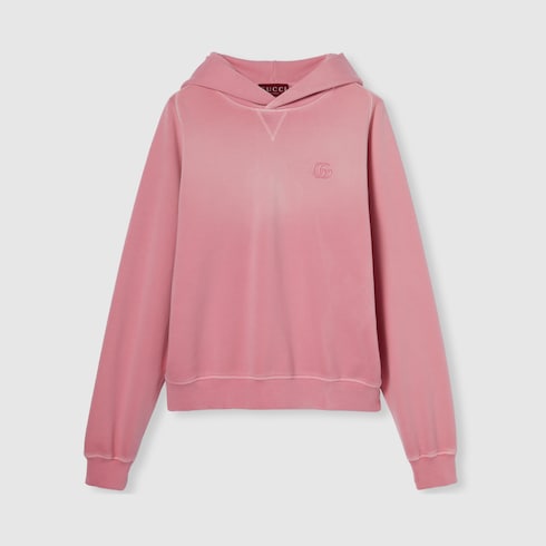 Cotton jersey sweatshirt with embroidery