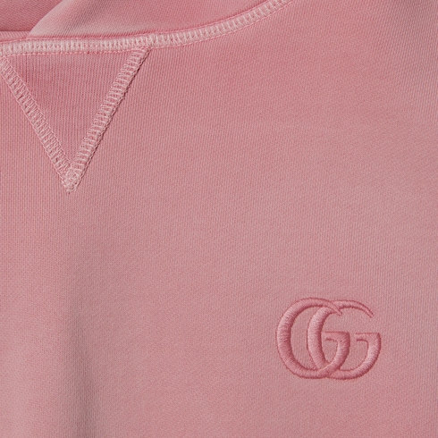 Cotton jersey sweatshirt with embroidery
