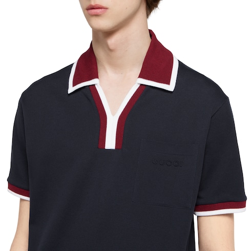 Cotton piquet polo shirt