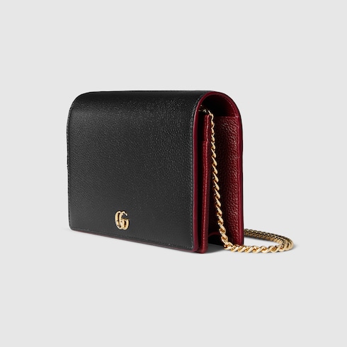 GG Marmont wallet on chain