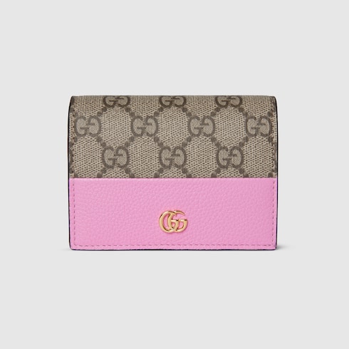 Bi-color GG Marmont small wallet