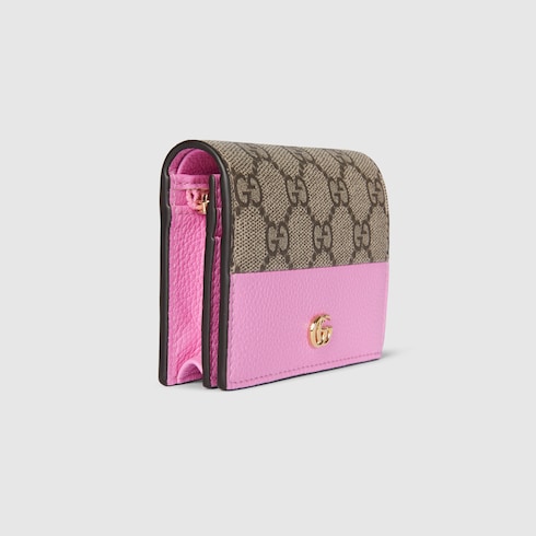 Bi-color GG Marmont small wallet