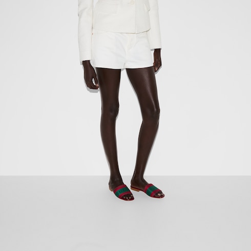 Mule avec bande Web pour femme