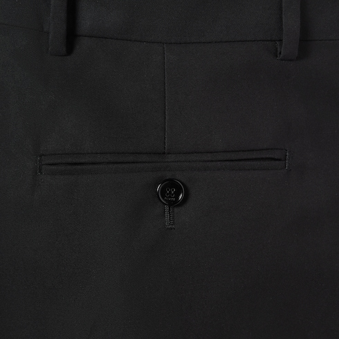 Pantalone in canvas di cotone con dettaglio Web