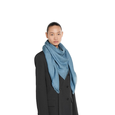 GG wool silk jacquard shawl