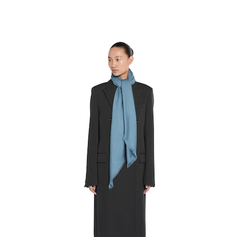 GG wool silk jacquard shawl