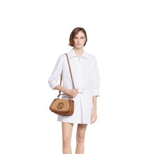 Gucci Blondie woven medium top handle bag Detail 4