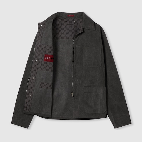 Delavé cotton canvas jacket Detail 9