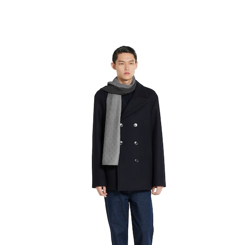 GG wool and silk jacquard stole