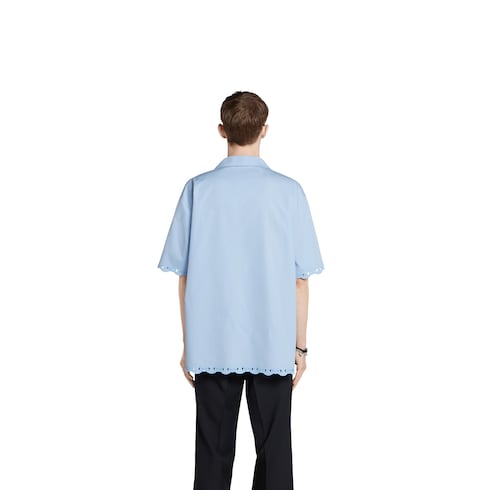 Bowling-Shirt aus Baumwolle mit Stickerei