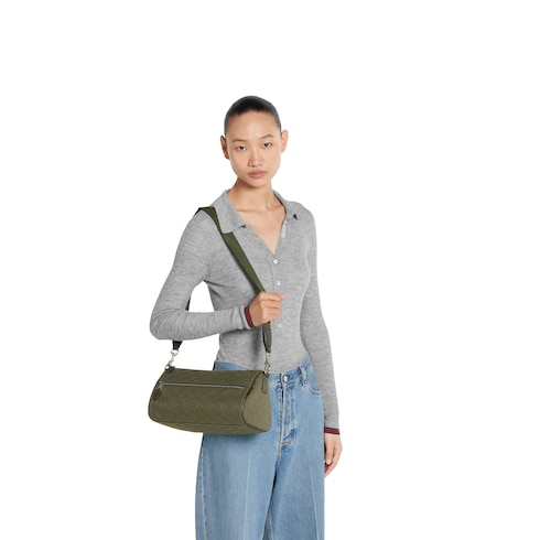 GG canvas small cylinder bag 
