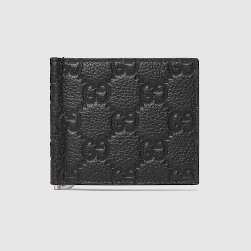 Gucci Imprint wallet with money clip