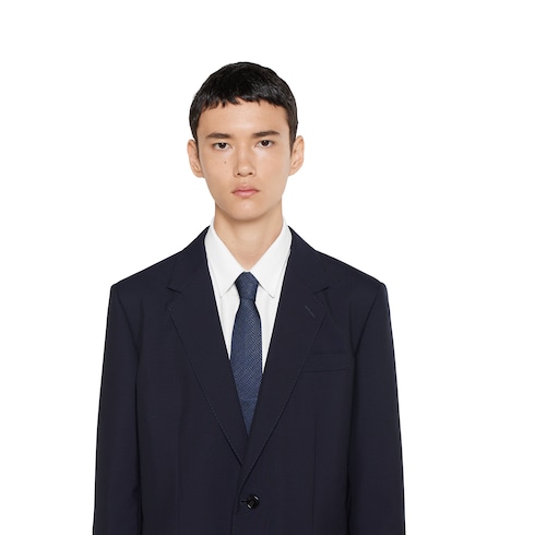 Cravatta in jacquard di seta Gucci