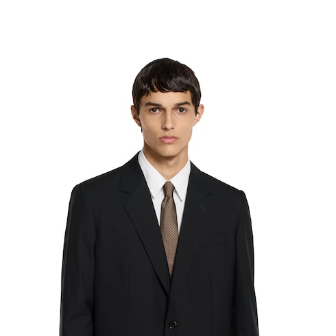 GG silk jacquard tie