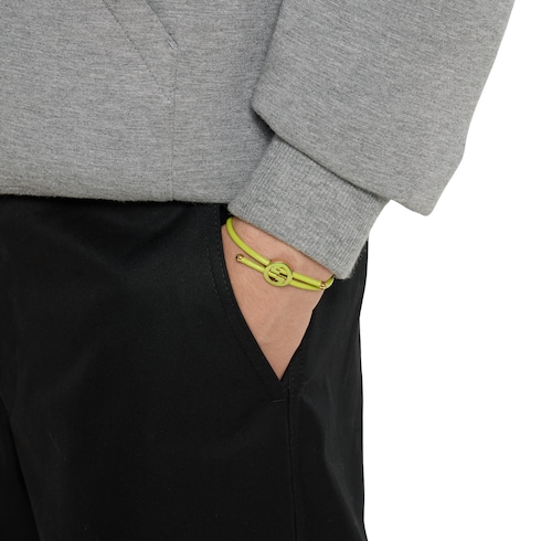 Bracelet with enamel Round Interlocking G