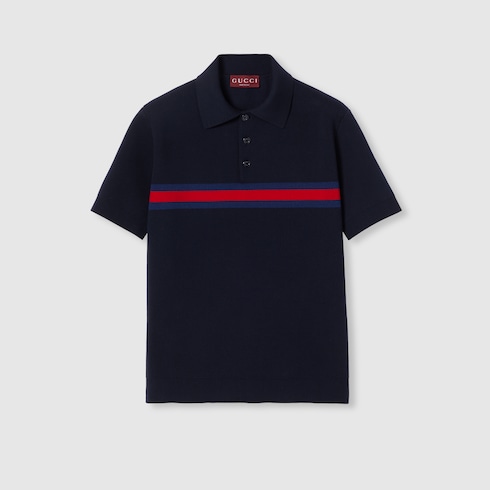 Poloshirt aus Baumwoll-Piqué mit Web