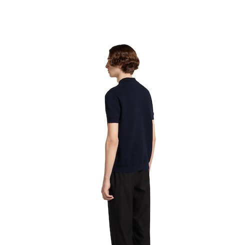 Poloshirt aus Baumwoll-Piqué mit Web