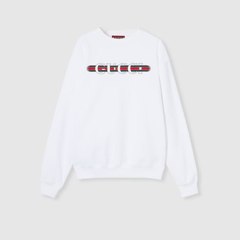 Cotton jersey sweatshirt with print