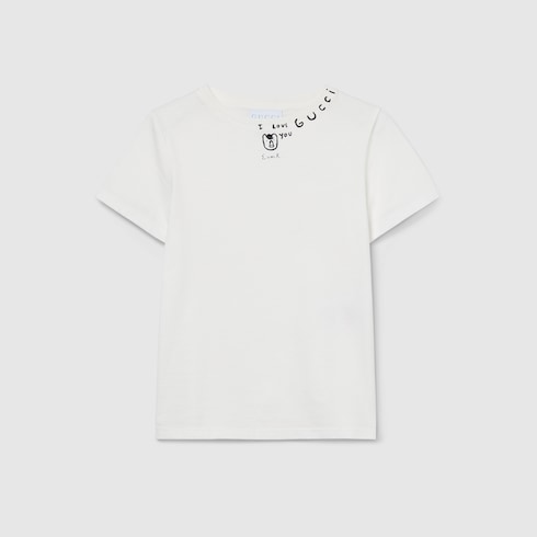 T-shirt bambino in cotone con stampa