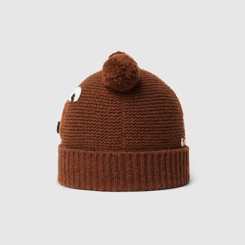 Children's wool hat with embroidery