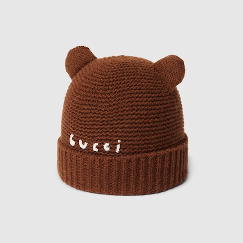 Baby wool hat with embroidery