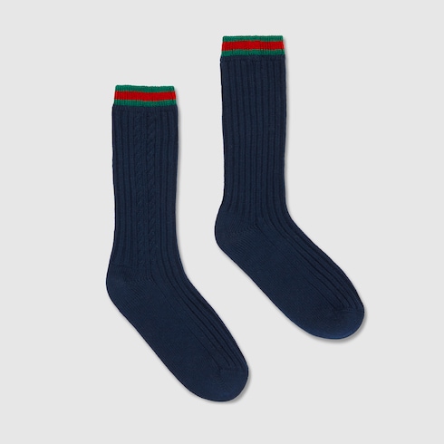 Chaussettes pour enfant en coton avec bande Web