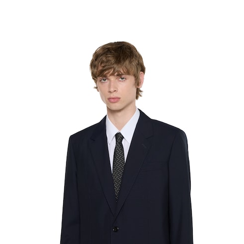 Cravatta in seta jacquard con Morsetto