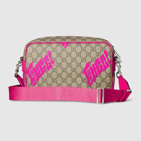 Medium crossbody bag with print