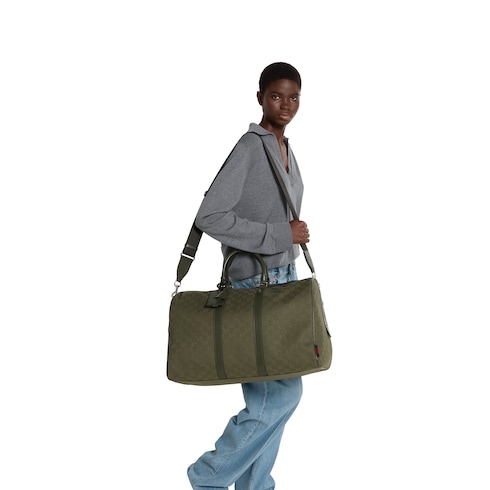 GG canvas large duffle bag 