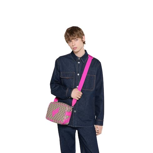 Medium crossbody bag with print