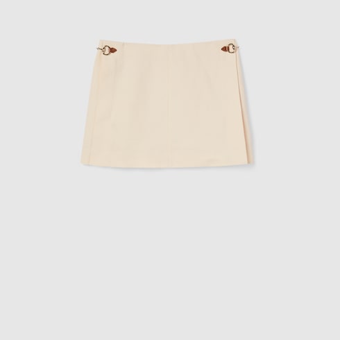 Short linen canvas skirt Detail 2