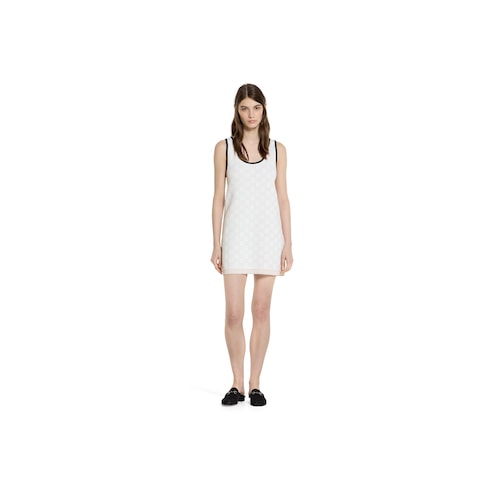 GG fine cotton jacquard dress