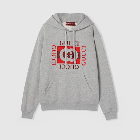 Sudadera de punto de algodón con estampado