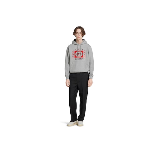 Printed cotton jersey sweatshirt