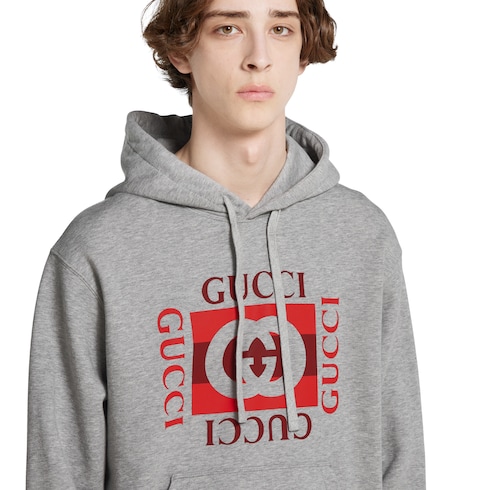Printed cotton jersey sweatshirt