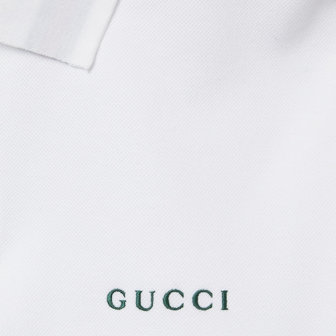 Cotton piquet polo shirt with Web