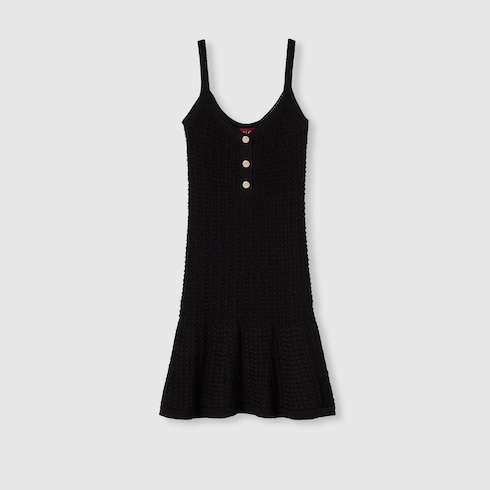 Stretch cotton knit dress