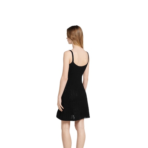 Stretch cotton knit dress