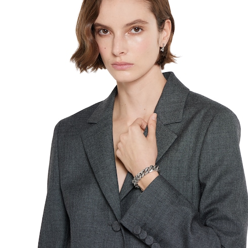 Bracciale a catena Gucci Signature con incisione