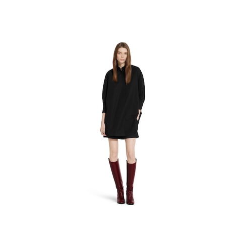 Chemise en popeline de coton avec broderie