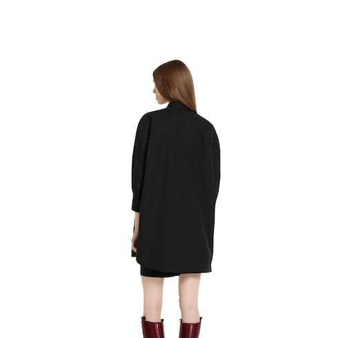Cotton poplin shirt with embroidery Detail 4