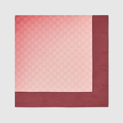 Printed silk twill carré