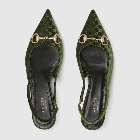 Women's slingback pump with Horsebit