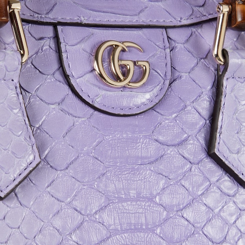 Gucci Diana small python tote bag