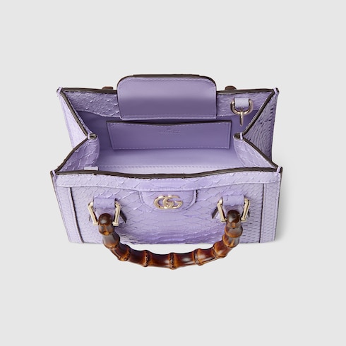 Gucci Diana系列小号蟒蛇皮托特包